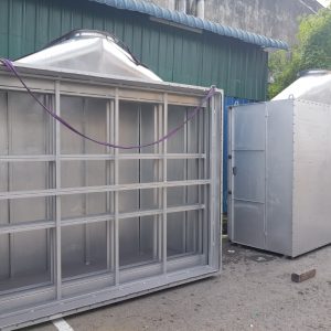 Detachable dry filter panel Spray Booth for light and cost saving applicable