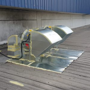 Ventilation with roof exhaust